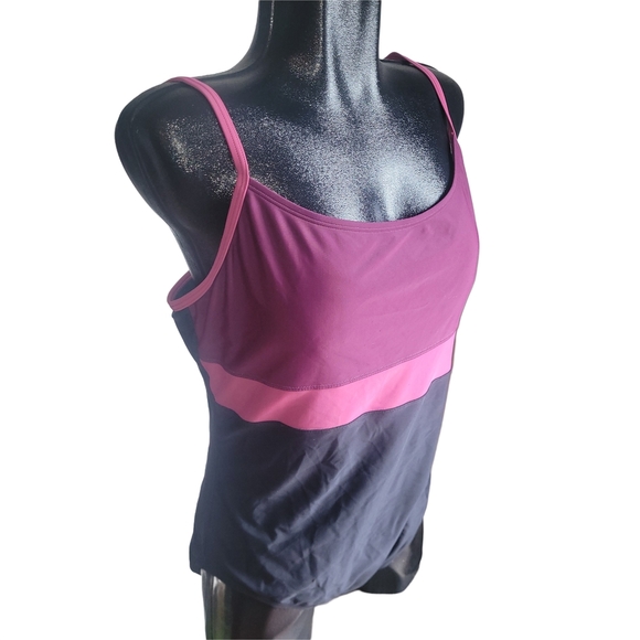 Speedo Purple, Pink and Black Colored Swimsuit 16 - Picture 2 of 4